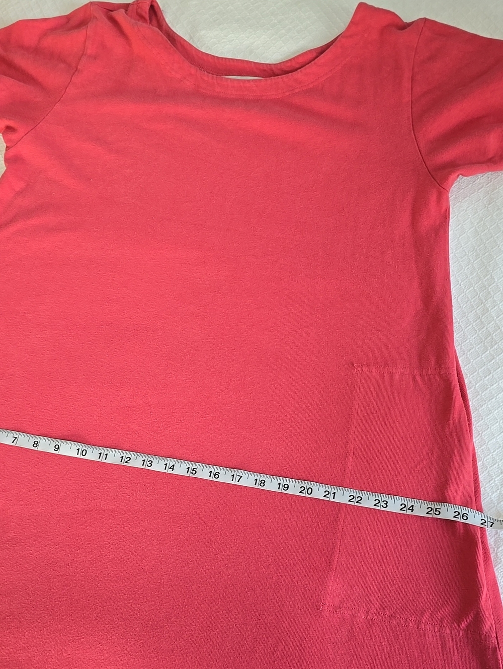 Free People FP Beach 100% Cotton Salmon Pink Ruffle Hem Midi Dress with Pockets - Picture 12 of 14